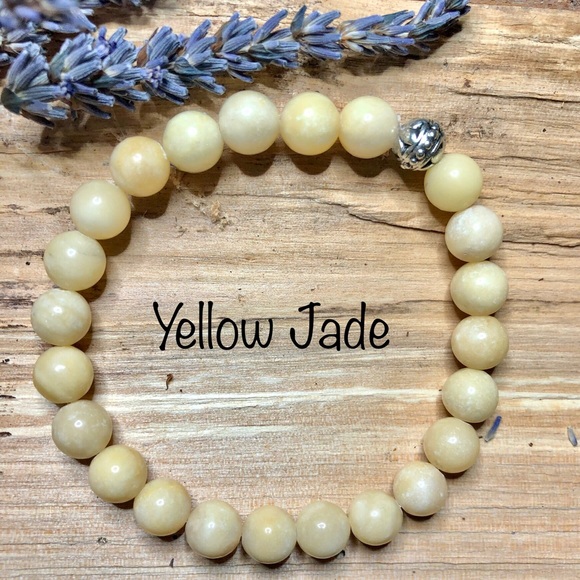 Hand Crafted Jewelry - Yellow Jade Bracelet